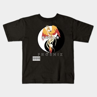 Yin and yang Phoenix Kids T-Shirt